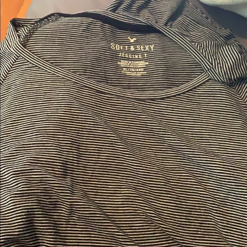 Stripped Black and White Long sleeve shirt